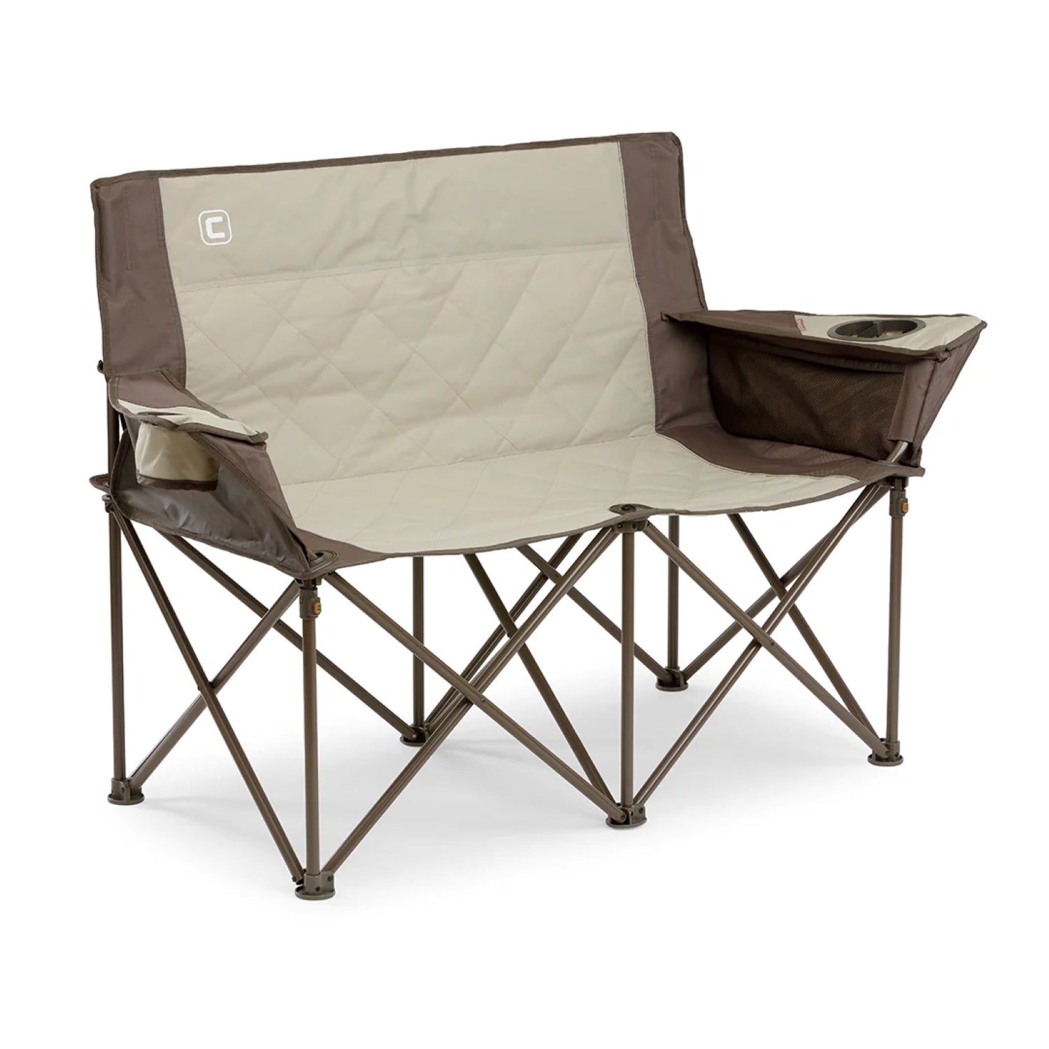 Core Loveseat Double Outdoor Camp Chair - Durable, Portable Seating for Two - Ideal for Camping, Backyard, and Patio Use